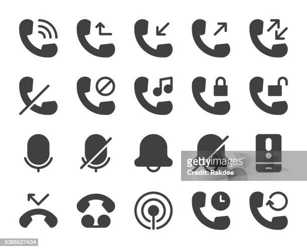 call logs - icons - failure icon stock illustrations