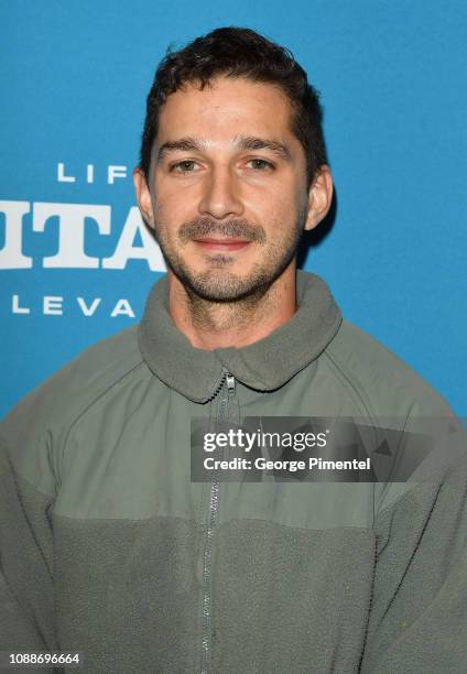 Actor Shia LaBeouf attends the "Honey Boy" Premiere during the 2019 Sundance Film Festival at Eccles Center Theatre on January 25, 2019 in Park City,...