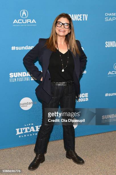 Actor Laura San Giacomo attends the "Honey Boy" Premiere during the 2019 Sundance Film Festival at Eccles Center Theatre on January 25, 2019 in Park...