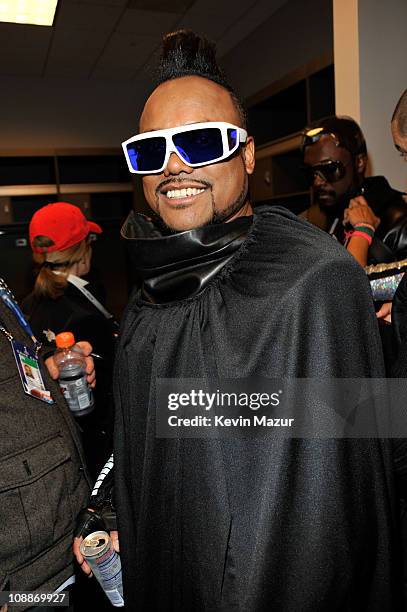 Apl.de.ap of The Black Eyed Peas attends the Bridgestone Super Bowl XLV Halftime Show at Dallas Cowboys Stadium on February 6, 2011 in Arlington,...