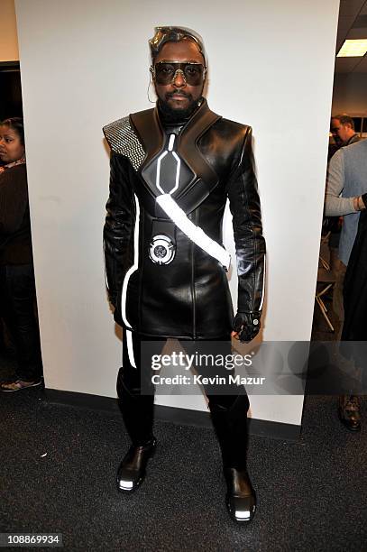 Will.i.am of The Black Eyed Peas attends the Bridgestone Super Bowl XLV Halftime Show at Dallas Cowboys Stadium on February 6, 2011 in Arlington,...