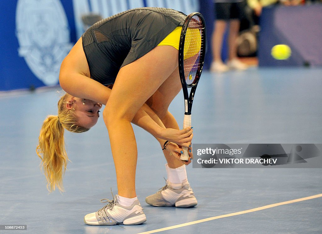 Denmark's tennis star Caroline Wozniacki