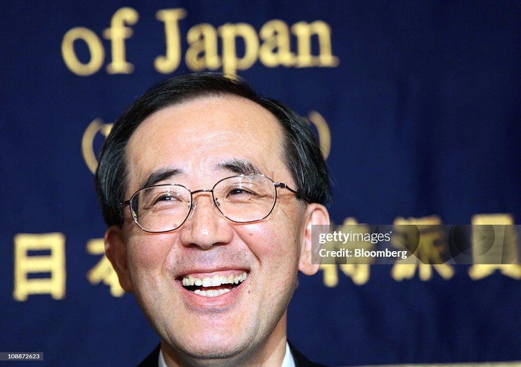 Bank Of Japan Governor Masaaki Shirakawa Speaks At The FCCJ 