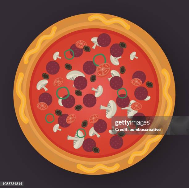 pizza - cheese sauce stock illustrations