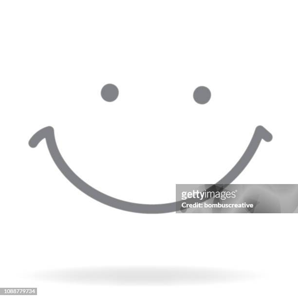 smiling face icon - smiley faces stock illustrations
