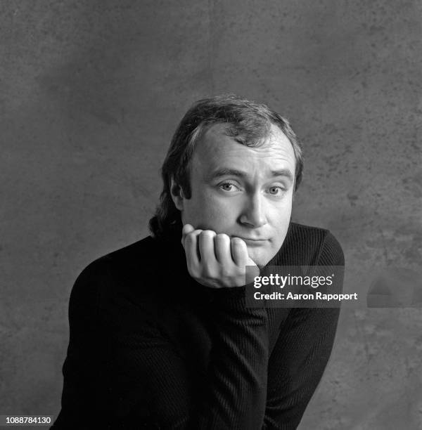 Circa 1985: Singer Phil Collins poses for a portrait in 1985 in Los Angeles, California.