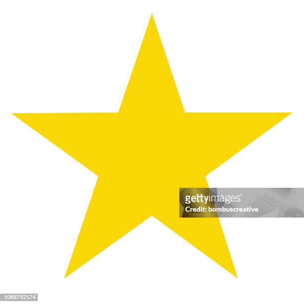 ilustraciones, imágenes clip art, dibujos animados e iconos de stock de icono de estrella - amarillo