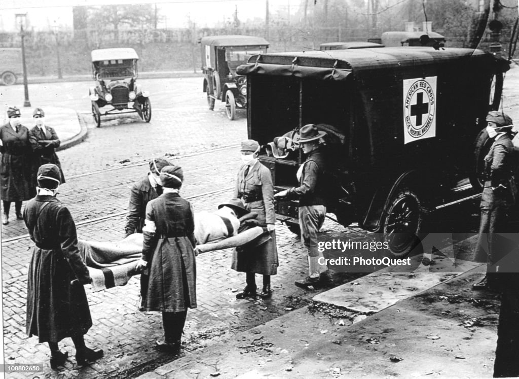 Red Cross Motor Corps On Duty