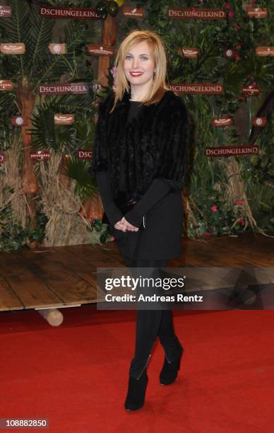 Actress Nadja Uhl attends the 'Dschungelkind' Premiere at CineStar on February 7, 2011 in Berlin, Germany.