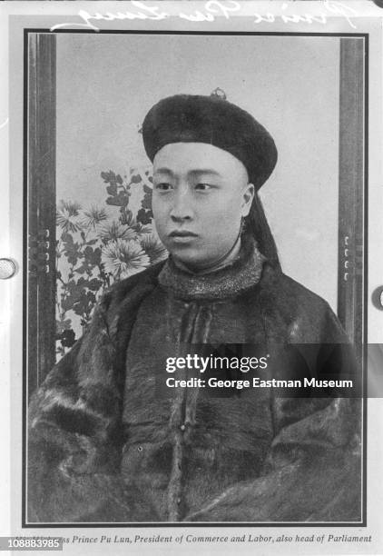 Portrait of Puyi , formerly Emperor Xuantong of China, China, early twentieth century.