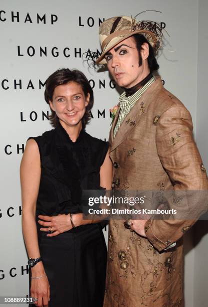 Sophie Delafontaine and Patrick McMullan during Grand Opening of La Maison Unique Longchamp in Soho at 132 Spring Street in New York City, New York,...