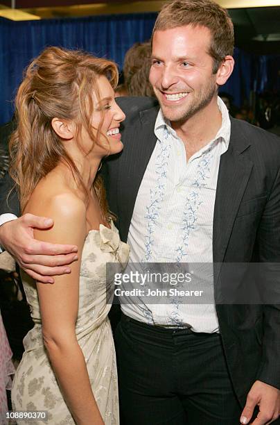 Jennifer Esposito and Bradley Cooper during InStyle & Warner Bros. 2006 Golden Globes After Party - Inside at Beverly Hilton in Beverly Hills,...