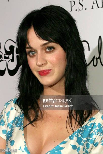 Katy Perry during Kid Art 2006: A Benefit for P.S. ARTS Sponsored by Cole Haan and Gagosian Gallery at Lo-Fi Gallery in Los Angeles, California,...