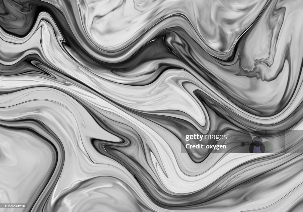 Aluminum abstract silver stripe marbled shape background