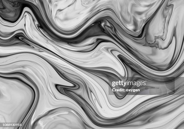 aluminum abstract silver stripe marbled shape background - black white imagens e fotografias de stock