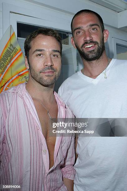 Jeremy Piven and Josh Froley during Smashbox Cosmetics Celebrates July 4th Summer 2006 in Malibu at The Polaroid Beach House at Polaroid Beach House...