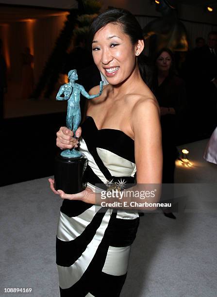 Sandra Oh during 12th Annual Screen Actors Guild Awards Official After Party hosted by People Magazine and the Entertainment Industry Foundation at...