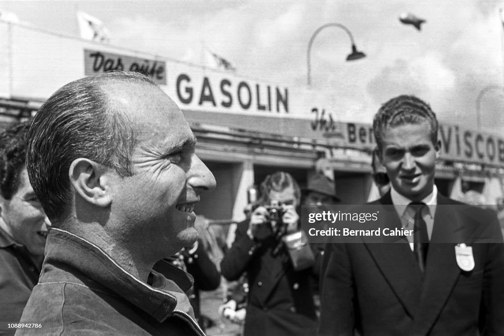 Fangio And King Juan Carlos At German Grand Prix