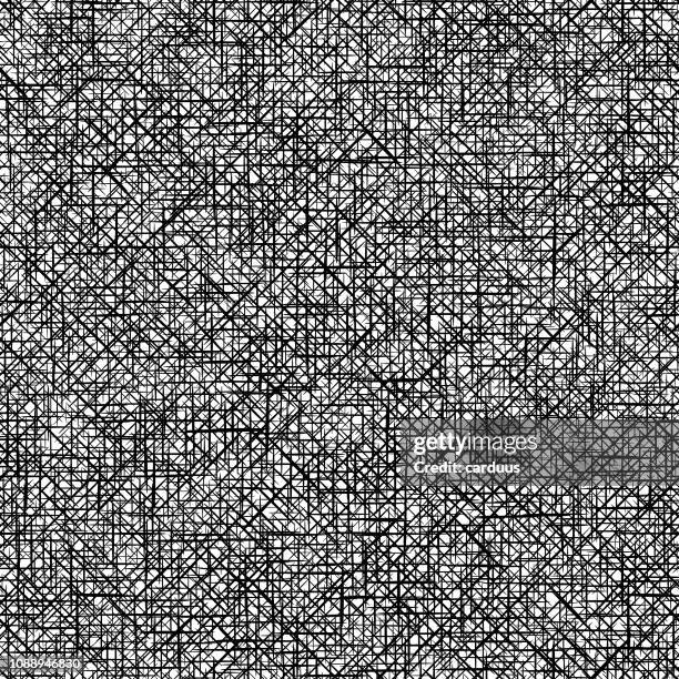 black and white seamless canvas textured pattern - flax texture stock illustrations