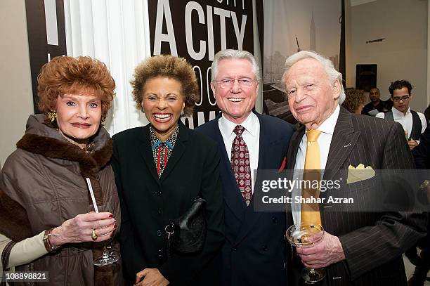 Edith Drake, Leslie Uggams, Grahame Pratt and composer Ervin Drake at the "Ain't Nothing Like The Real Thing: How The Apollo Theater Shaped American...