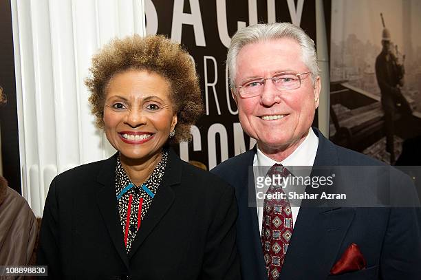 Leslie Uggams and her husband Grahame Pratt at the "Ain't Nothing Like The Real Thing: How The Apollo Theater Shaped American Entertainment"...