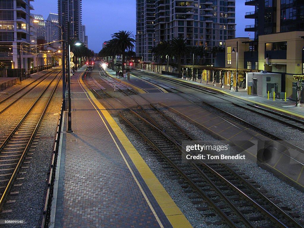 Santa Fe Railroad Terminal in San Diego