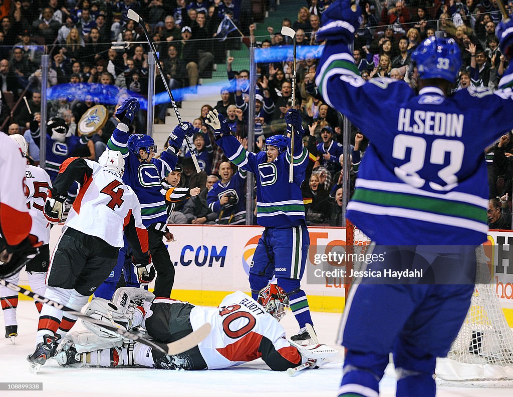 Ottawa Senators v Vancouver Canucks