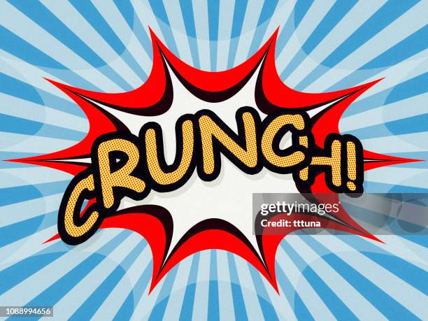 comic book effects - crunch stock illustrations