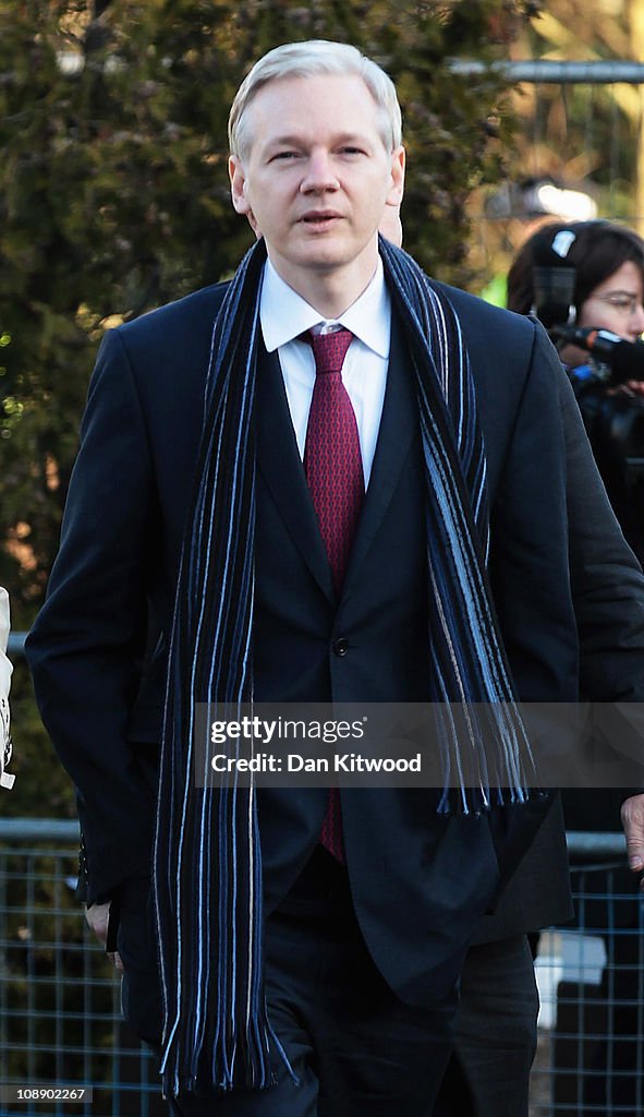 Julian Assange Arrives At Court For His Extradition Hearing