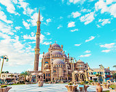 big beautiful mosque sharm el-sheikh. Selective focus