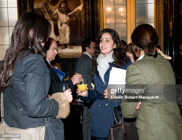 Maria Francisca 'Xisca' Perello , girlfriend of Rafael Nadal, sighted at the press presentation of Barcelona Open Banc Sabadell 59th Annual Trofeo...