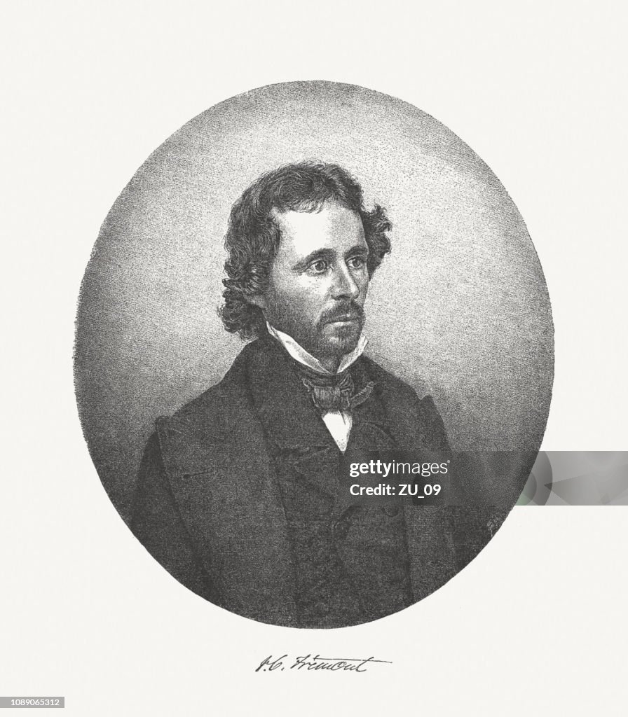 John C. Fremont (1813-1890), American explorer, politician, soldier, published 1886
