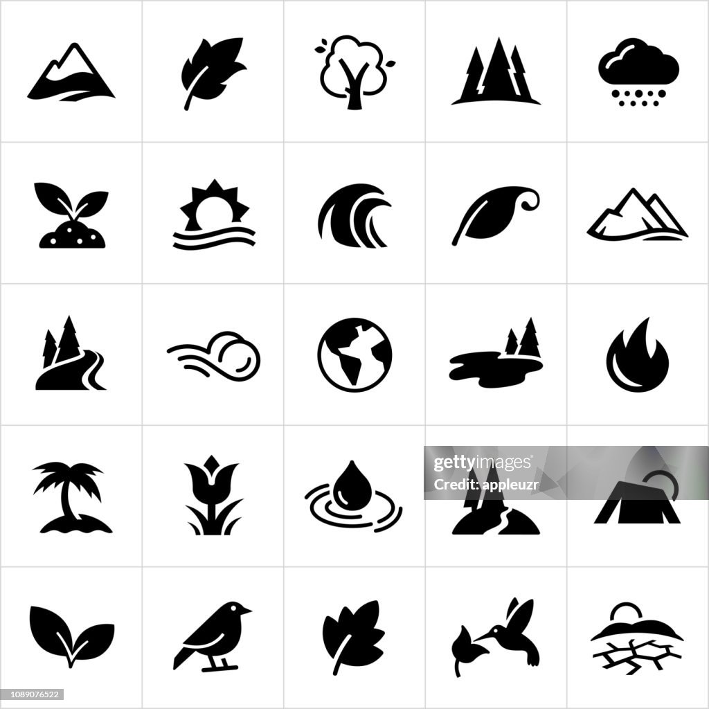 Symbole der Natur Icons
