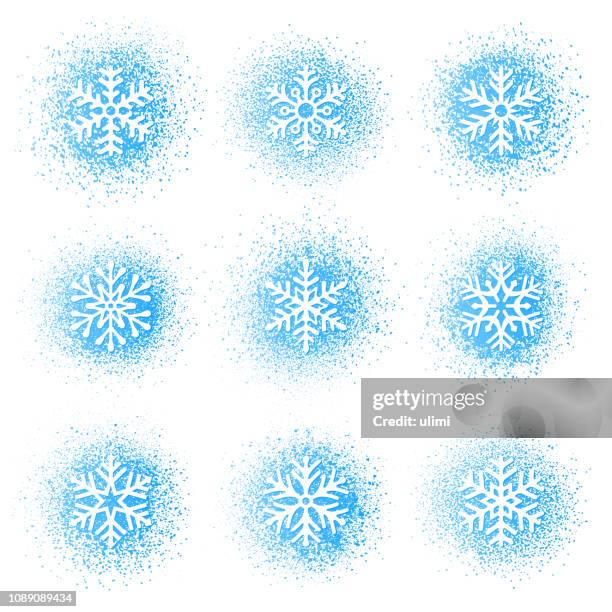 schneeflocken - krümel stock-grafiken, -clipart, -cartoons und -symbole