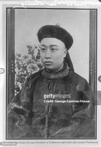 Portrait of Puyi , formerly Emperor Xuantong of China, China, early twentieth century.