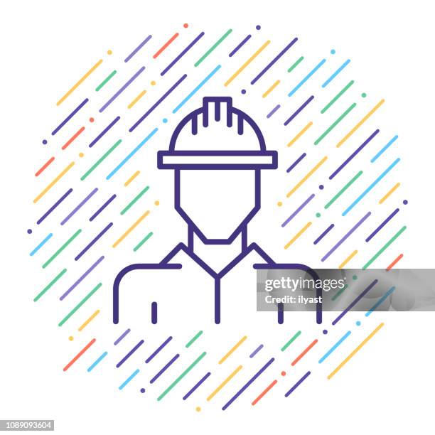 stockillustraties, clipart, cartoons en iconen met gezondheid & veiligheid lijn pictogram vectorillustratie - ergotherapie