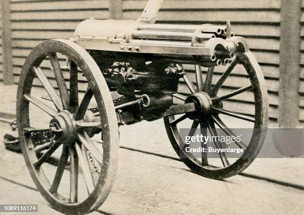 Gatling gun, 1865.
