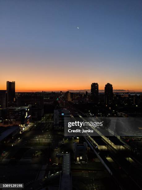 夜明け - 夜明け stockfoto's en -beelden