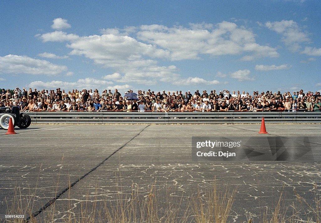 View Of A Crowd At A Race Track High-Res Stock Photo - Getty Images