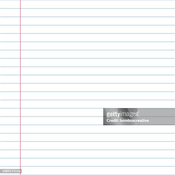 vector illustrations of lined paper with texture - in a row stock illustrations