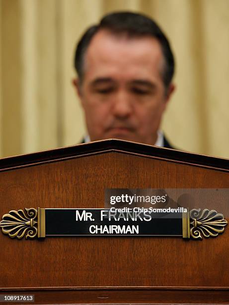 House Judiciary Committee's Subcommittee on the Constitution Chairman Trent Franks prepares to hold a hearing about H.R.3, the "No Taxpayer Funding...