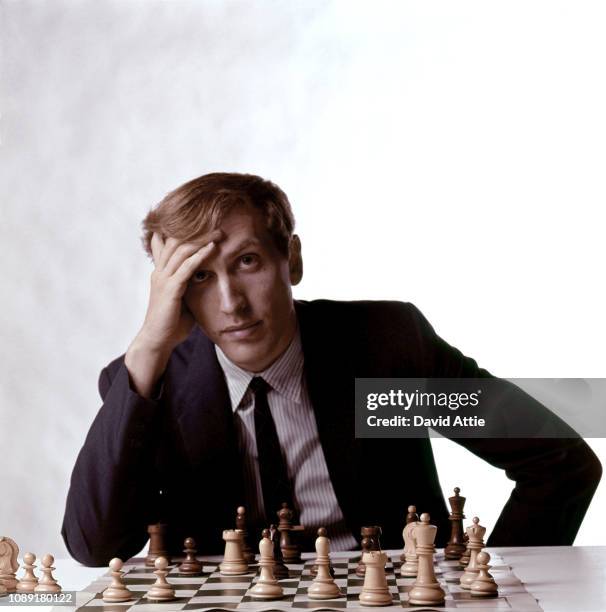 Chess master Bobby Fischer poses for a portrait on August 10, 1971 in New York City, New York.