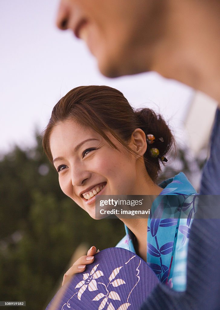 Couple in yukatas