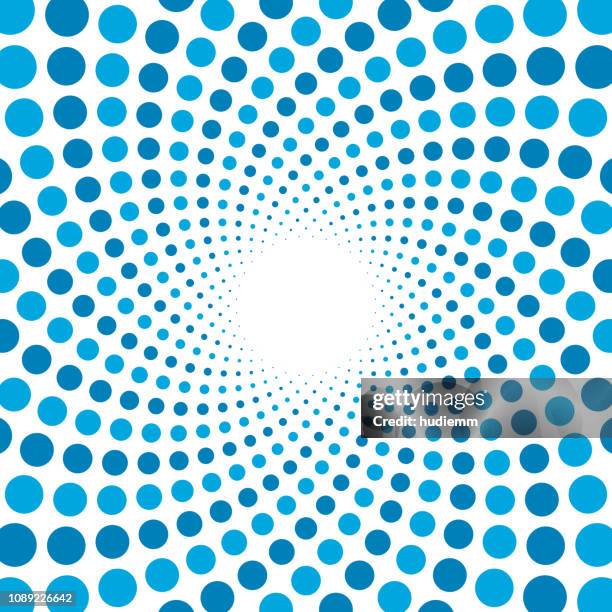 vector swirl pattern with dotted circular background - vortex stock illustrations
