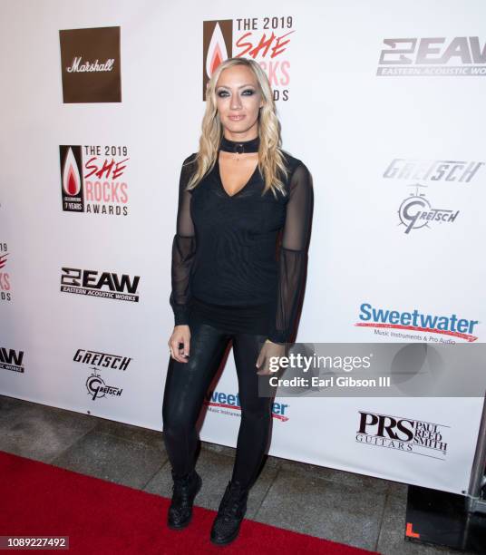 Nita Strauss attends the 7th Annual She Rocks Awards at House of Blues Anaheim on January 25, 2019 in Anaheim, California.