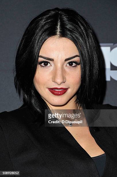 Personality Juliya attends the premiere of "The Summer of 86: The Rise and Fall of the World Champion Mets" at MSG Studios on February 8, 2011 in New...