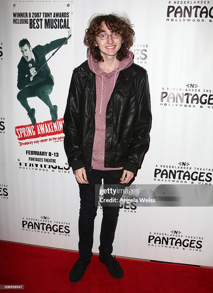 Mikey Reed Actor Mikey Reid arrives to the opening night of 'Spring Awakening ...