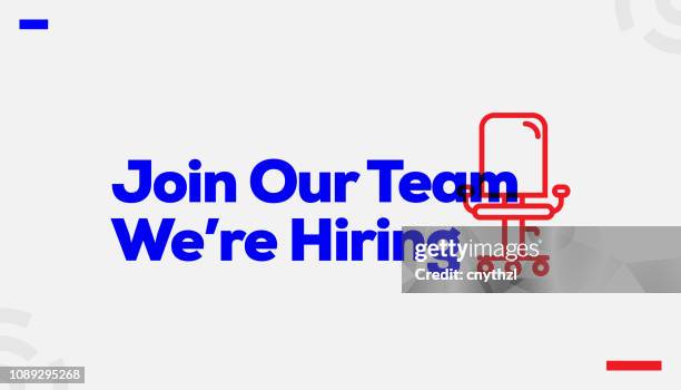join our team-we're hiring! - financial opportunity icon stock illustrations