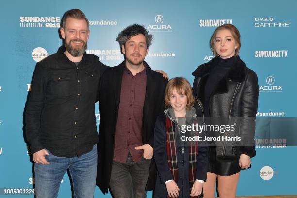 John Keville, Lee Cronin, James Quinn Markey and Seana Kerslake attends the "The Hole In The Ground" Premiere during the 2019 Sundance Film Festival...