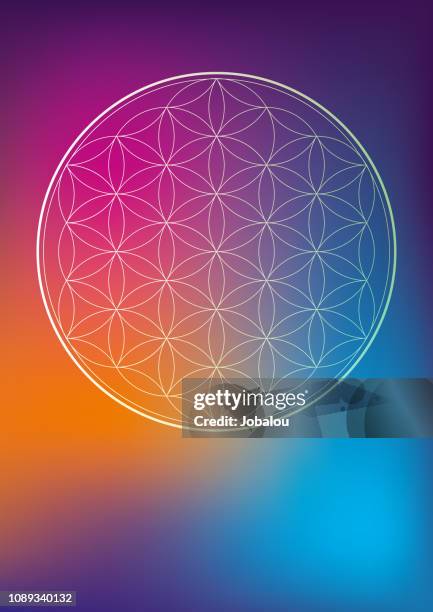 esoteric geometric symbol - chakra stock illustrations